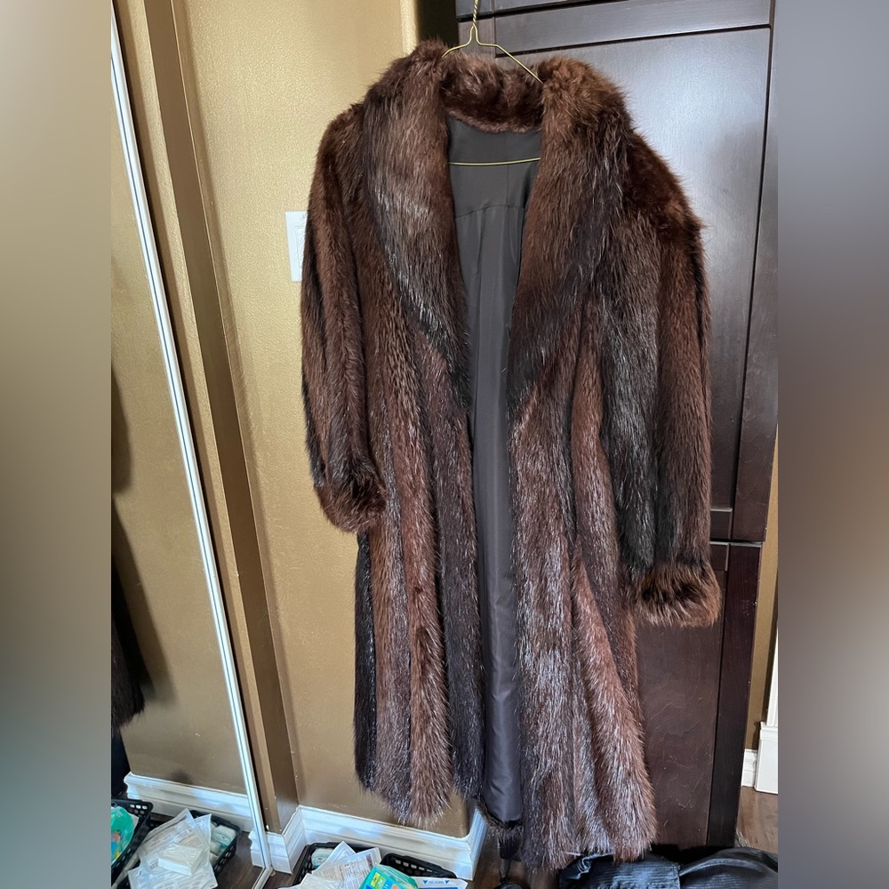 Beaver fur coat